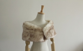 Natural-fur-shawl  ES612D-1 