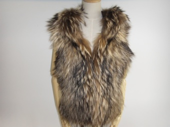 natural fur vest  ES821-1 