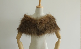 Fake-fur-shawl ES612D-8 
