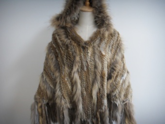 natural fur vest     ES821-7 
