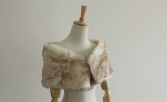 Natural-fur-shawl  ES612D-1 