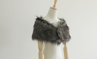 Natural-fur-shawl  ES612D-2 