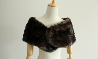 Fake  fur shawl ES612D-3 
