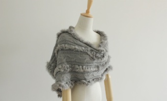 Natural-fur-shawl  ES612C-2 